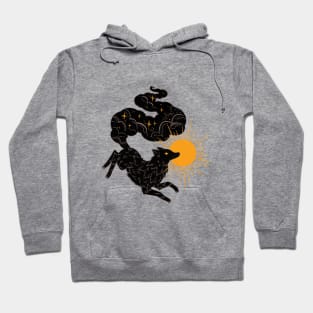 Black Wolf Eclipse Hoodie